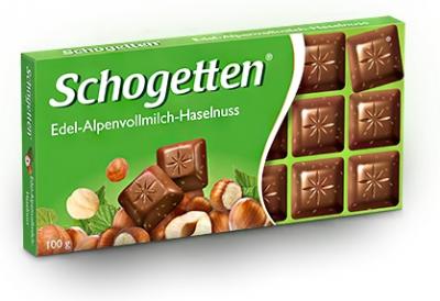 Молочный шоколад Schogetten Alpine Milk Hazelnut "Фундук" 100 грамм